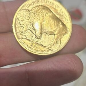 Gold Buffalo $50 1 oz Coin - Buffalo Design
